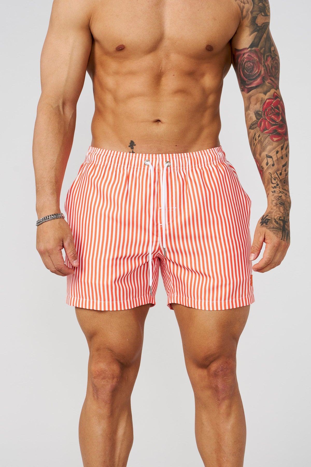 1056 - Striped Swim Shorts