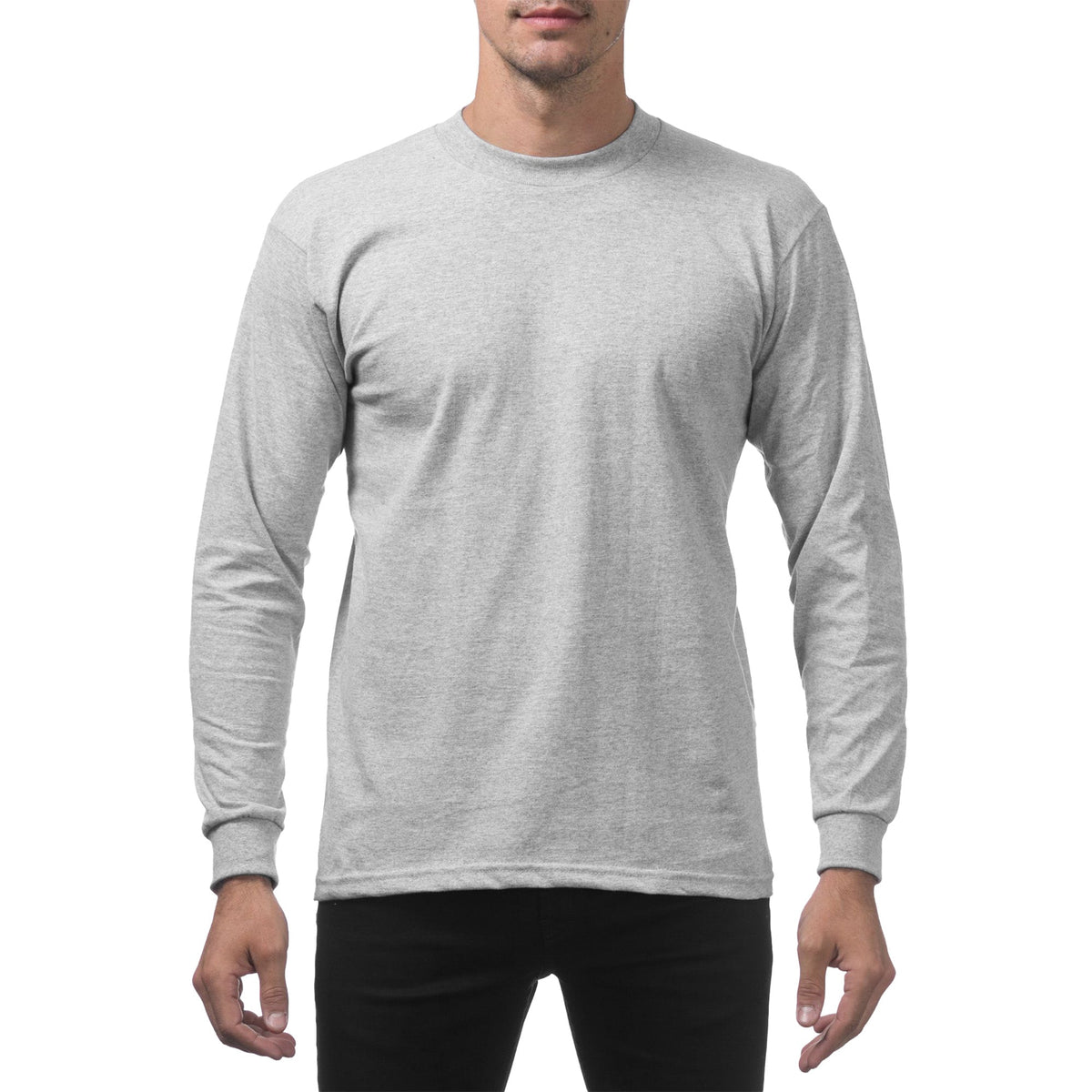 Pro Club Men's Heavyweight Cotton Long Sleeve T-Shirt