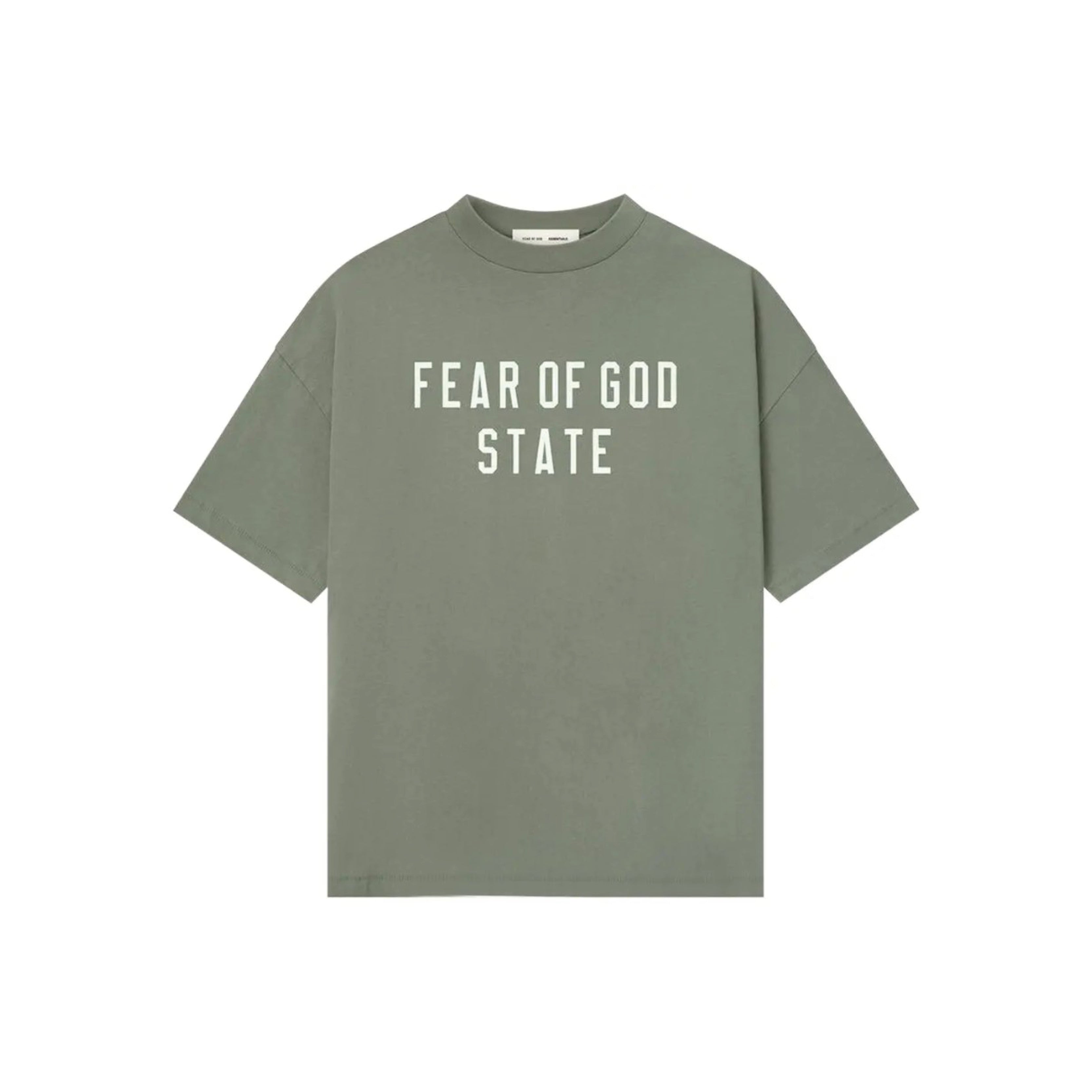 Fear Of God Essentials 90's T-Shirt 'Moss'