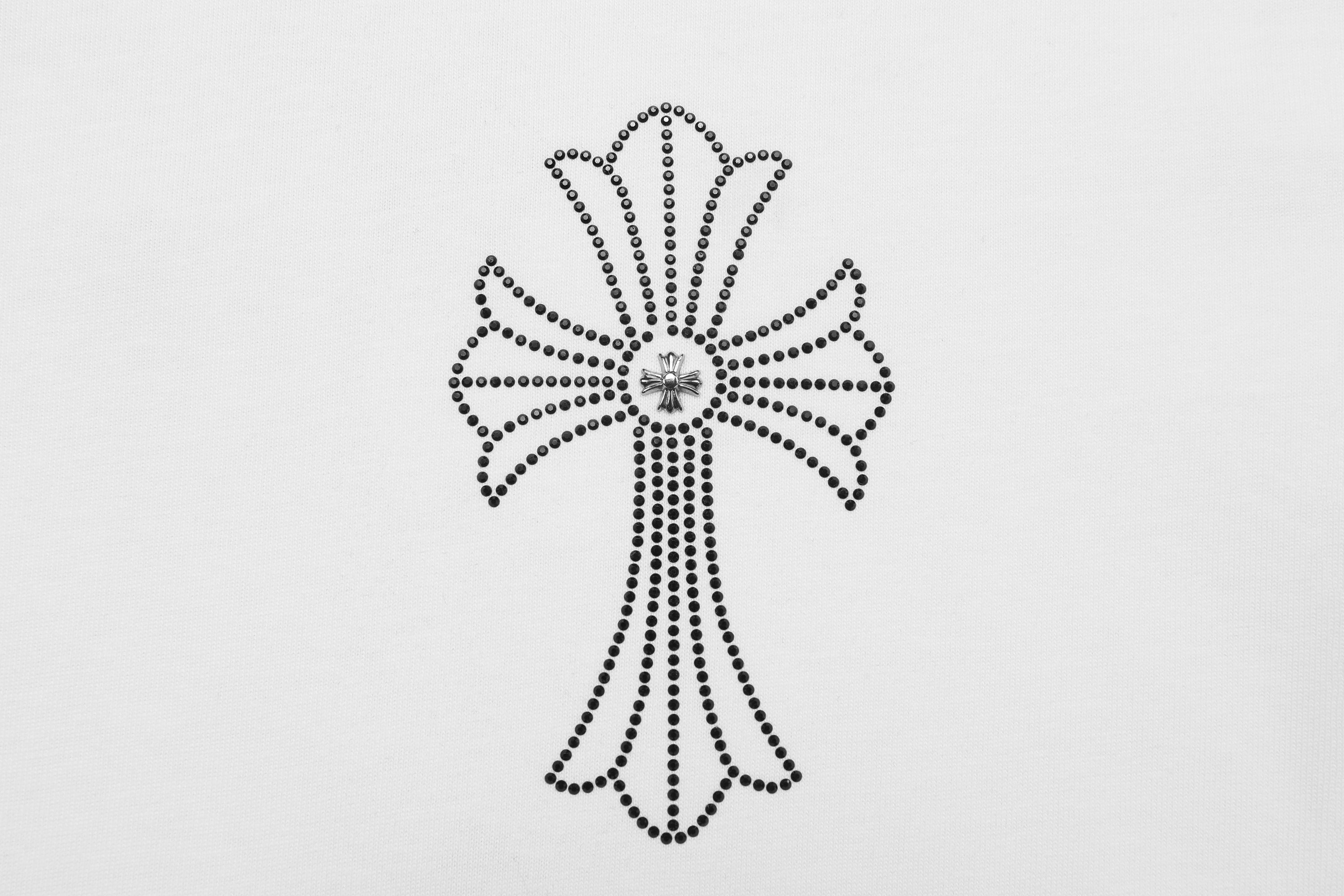 Chrome Hearts Firework Rhinestone Crew Neck T-shirt 2623