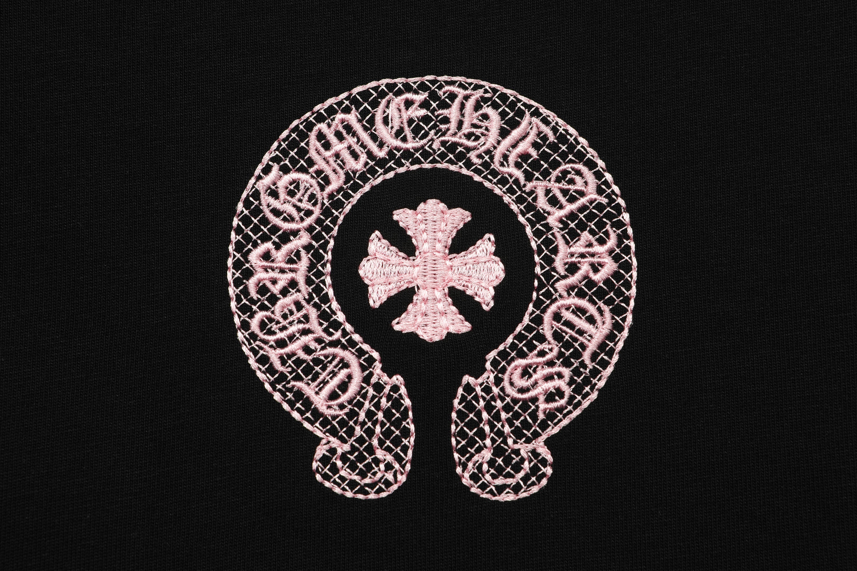 Chrome Hearts Classic Horseshoe Logo Embroidered T-shirt TB32