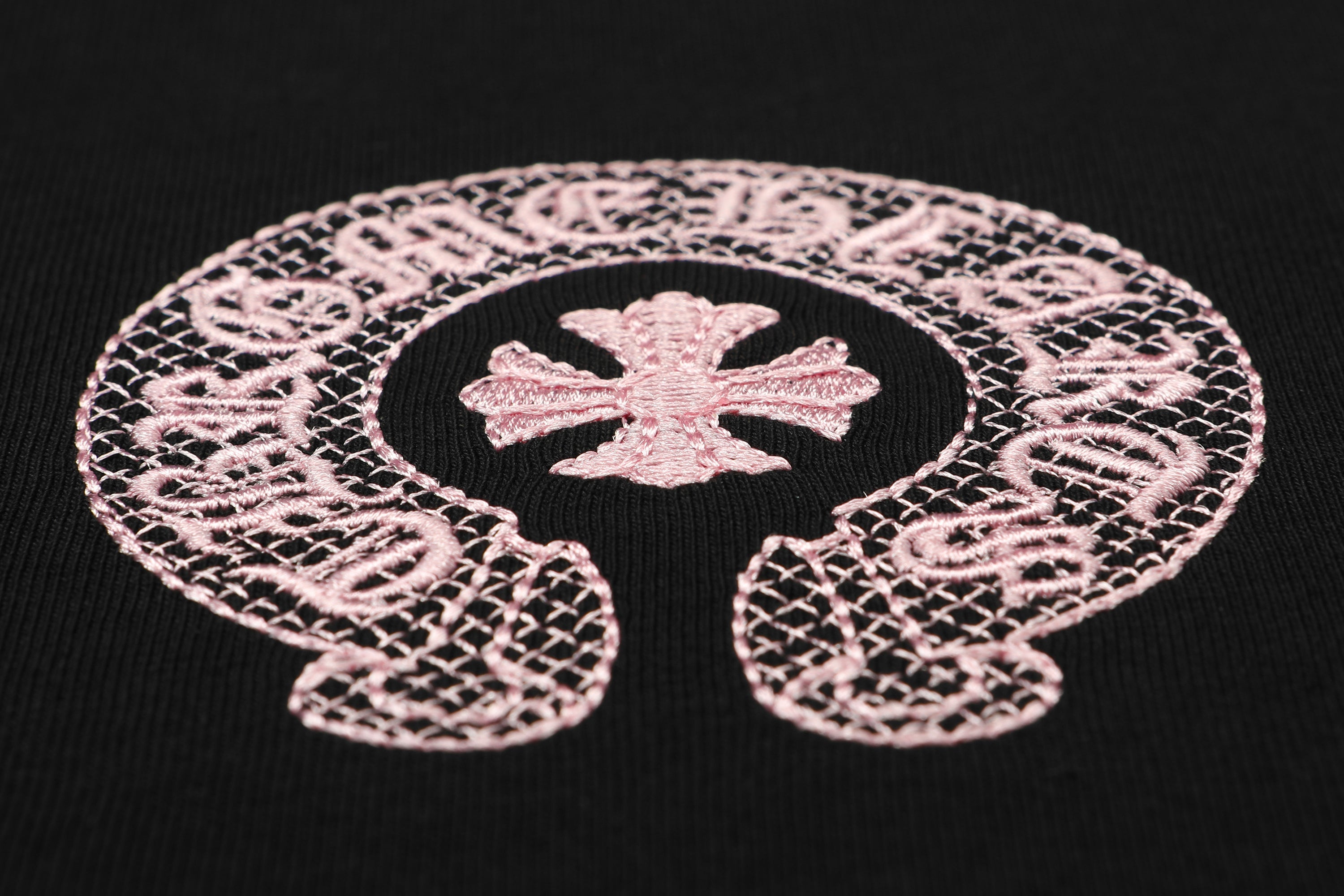 Chrome Hearts Classic Horseshoe Logo Embroidered T-shirt TB32