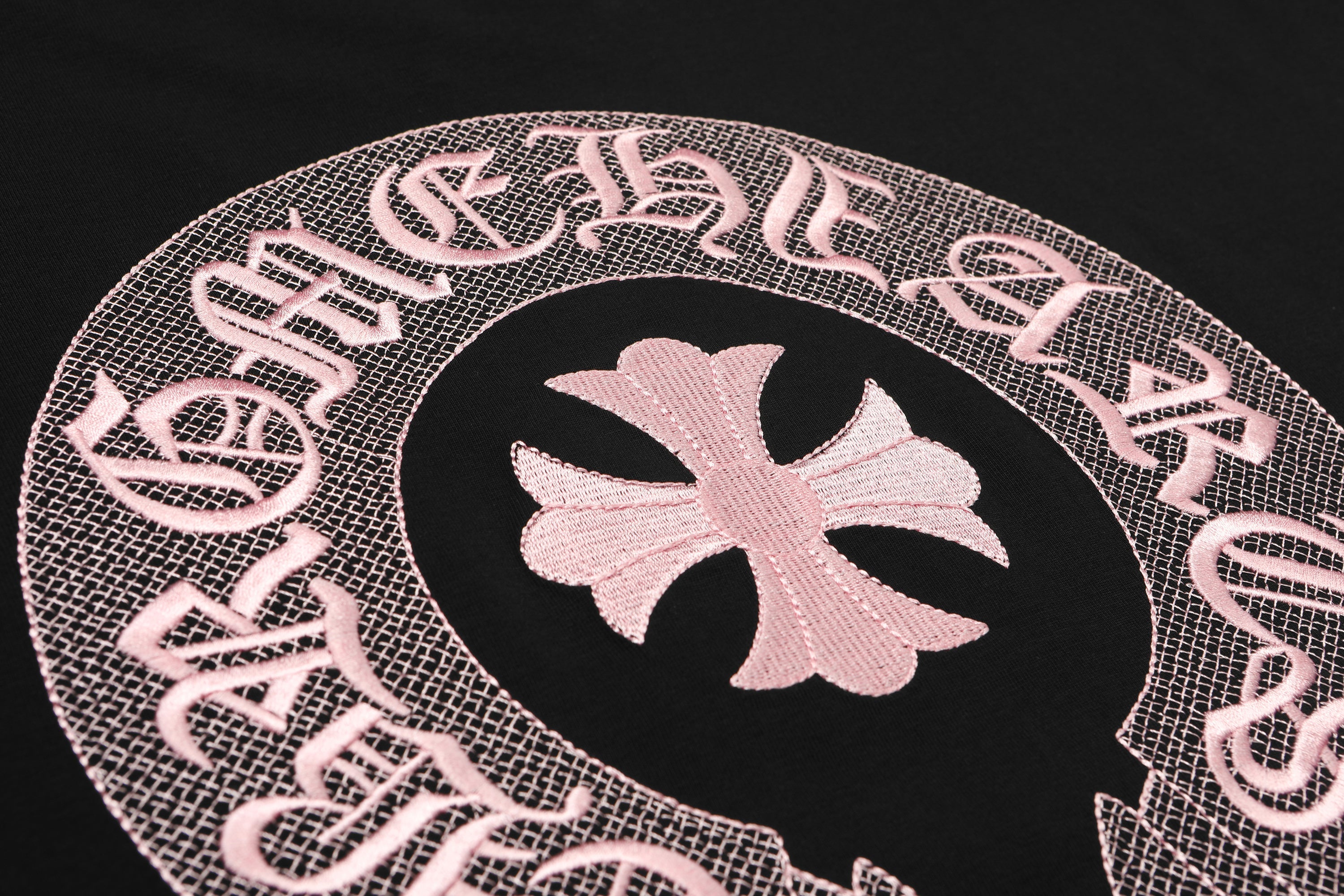 Chrome Hearts Classic Horseshoe Logo Embroidered T-shirt TB32
