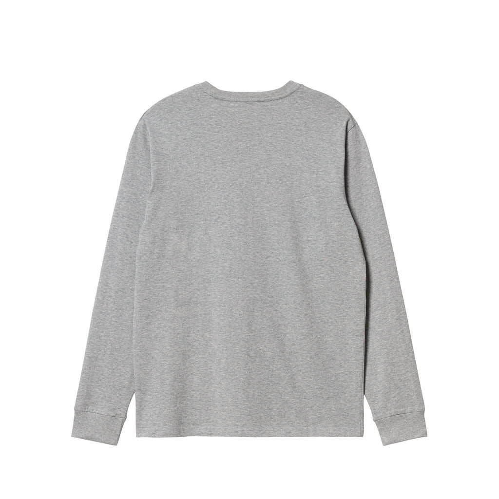 Carhartt WIP L/S Pocket T-Shirt: Grey Heather