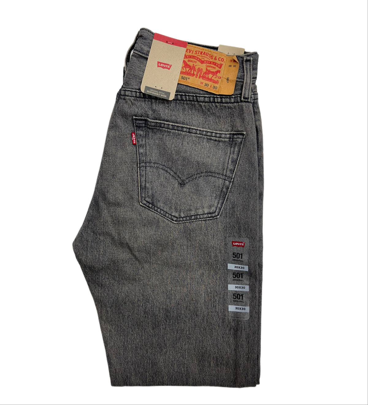 Levi's 501 Washed Grey - 3123