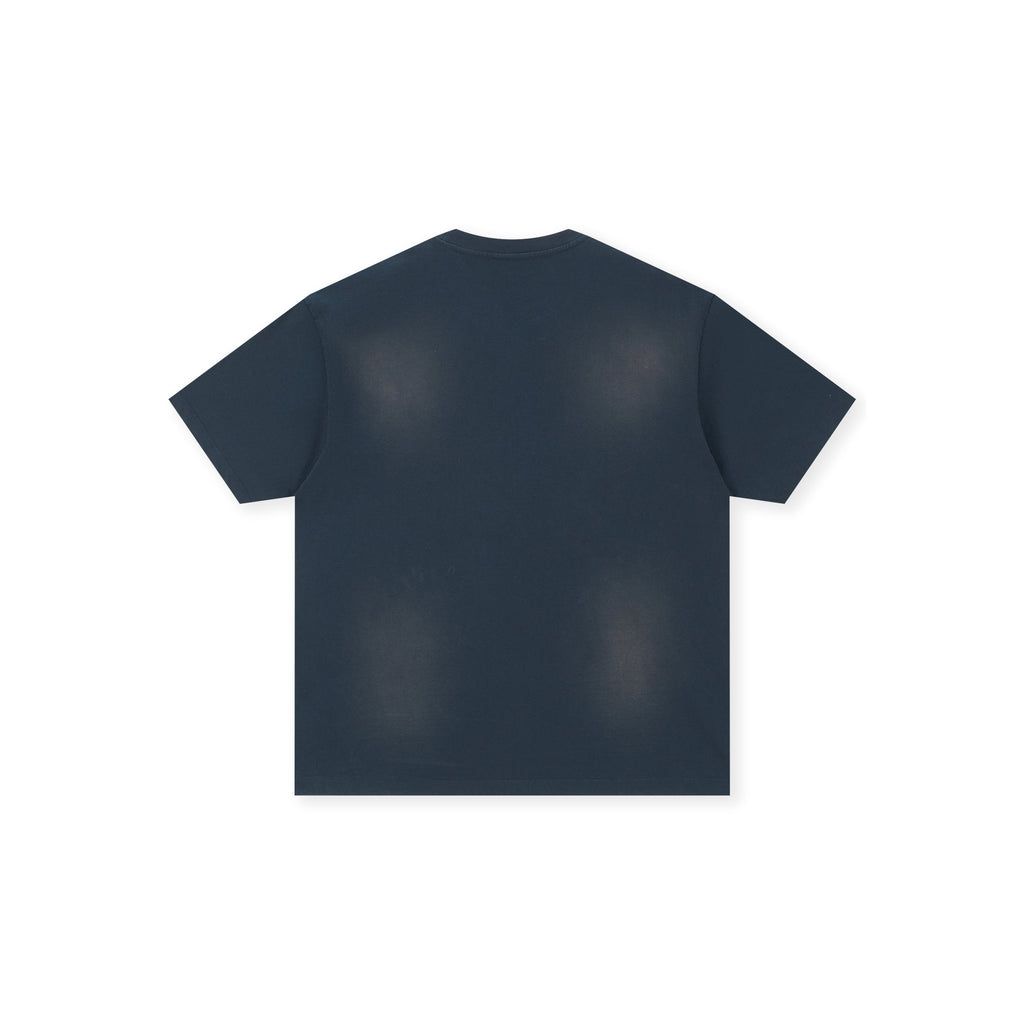 Boneless Spray Print T-Shirt 'Navy'