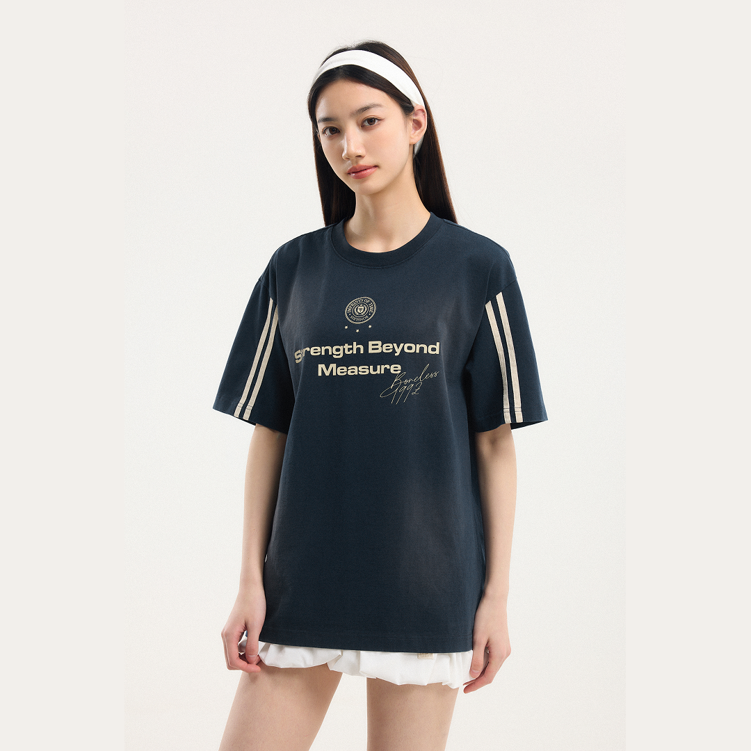 Boneless Spray Print T-Shirt 'Navy'