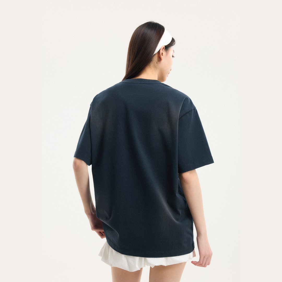 Boneless Spray Print T-Shirt 'Navy'