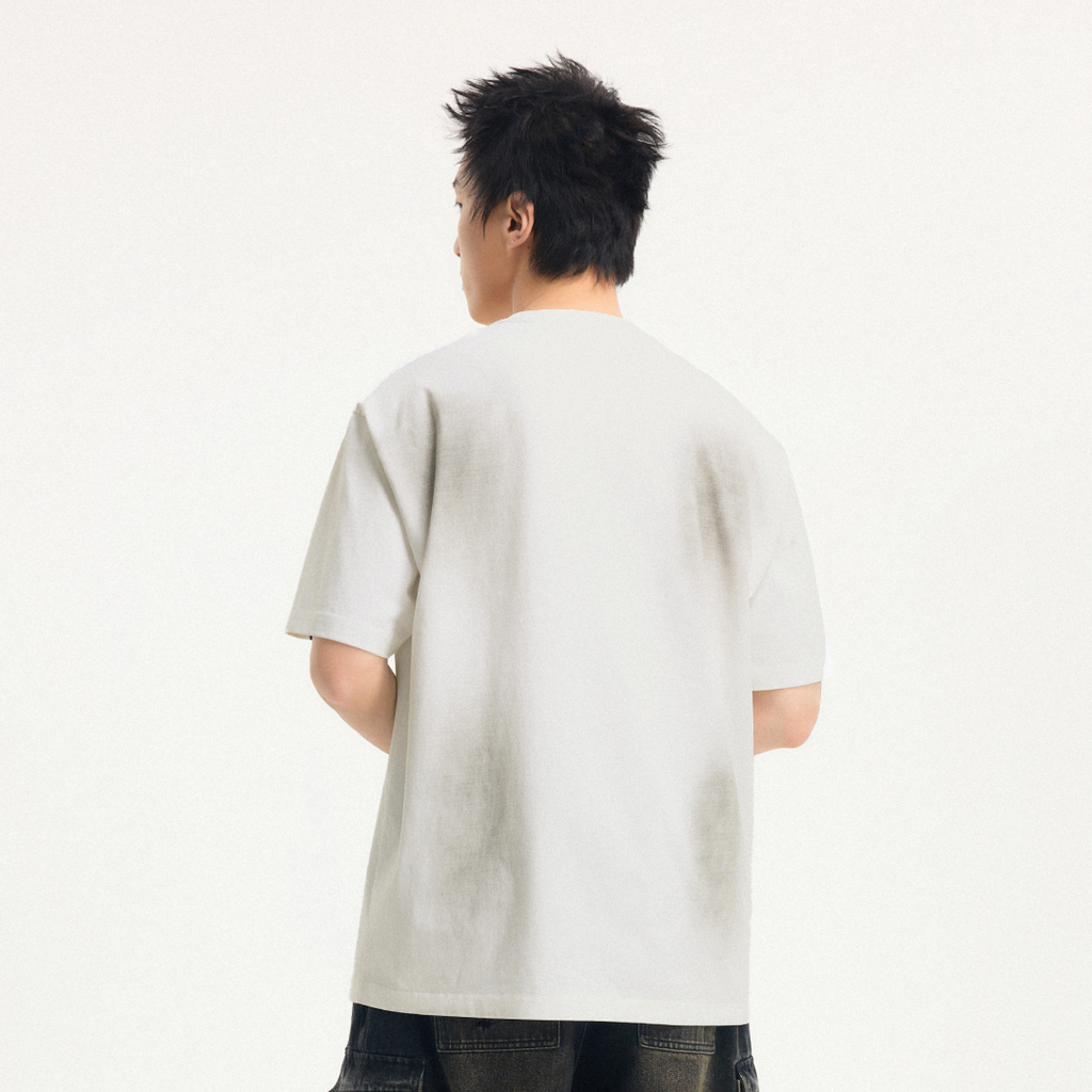 Boneless Spray Print T-Shirt 'White'