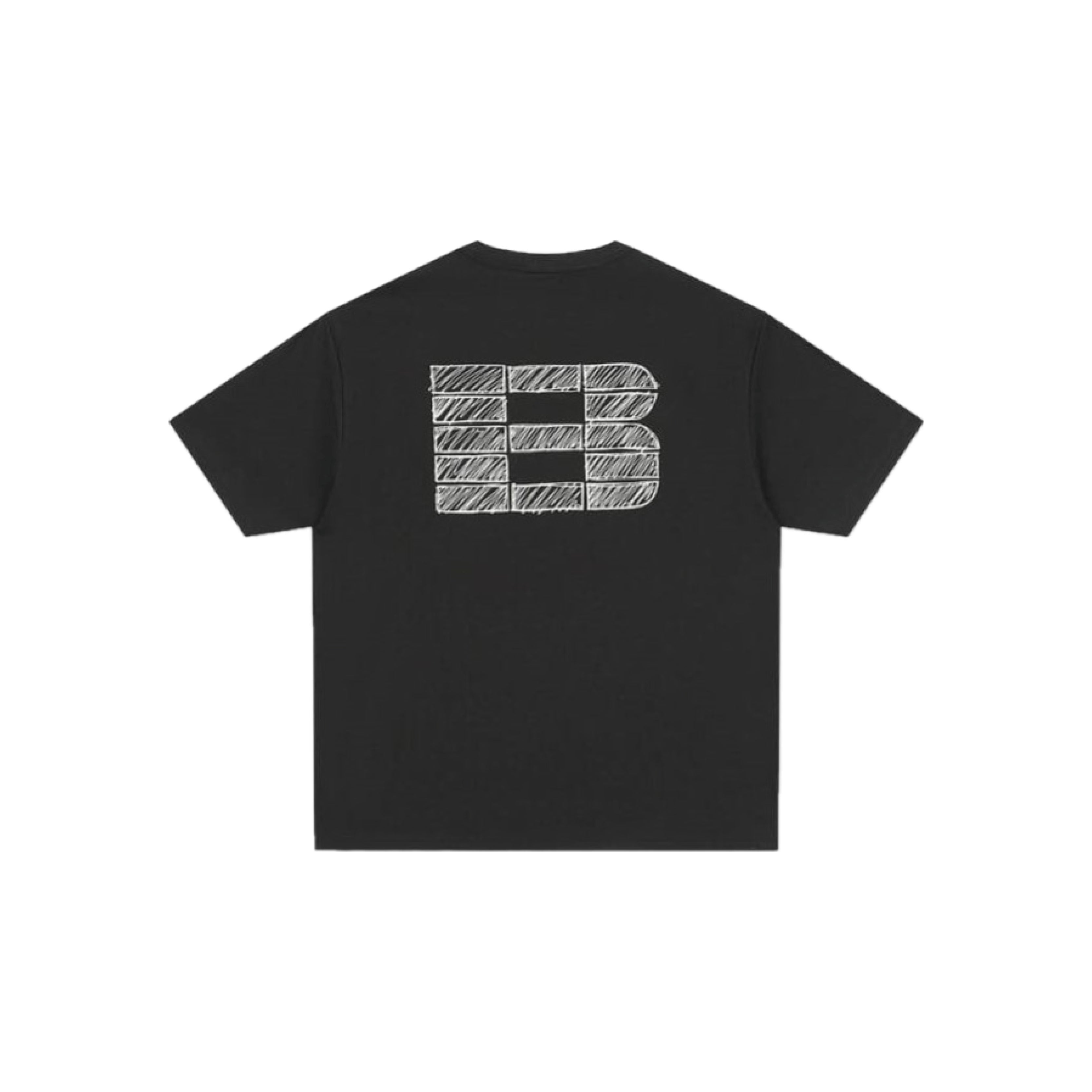 Boneless Graffiti Grid B Print Pattern SS T-Shirt 'Black'