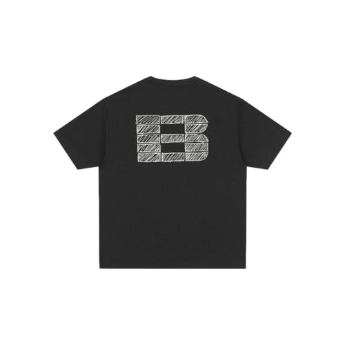 Boneless Graffiti Grid B Print Pattern SS T-Shirt 'Black'