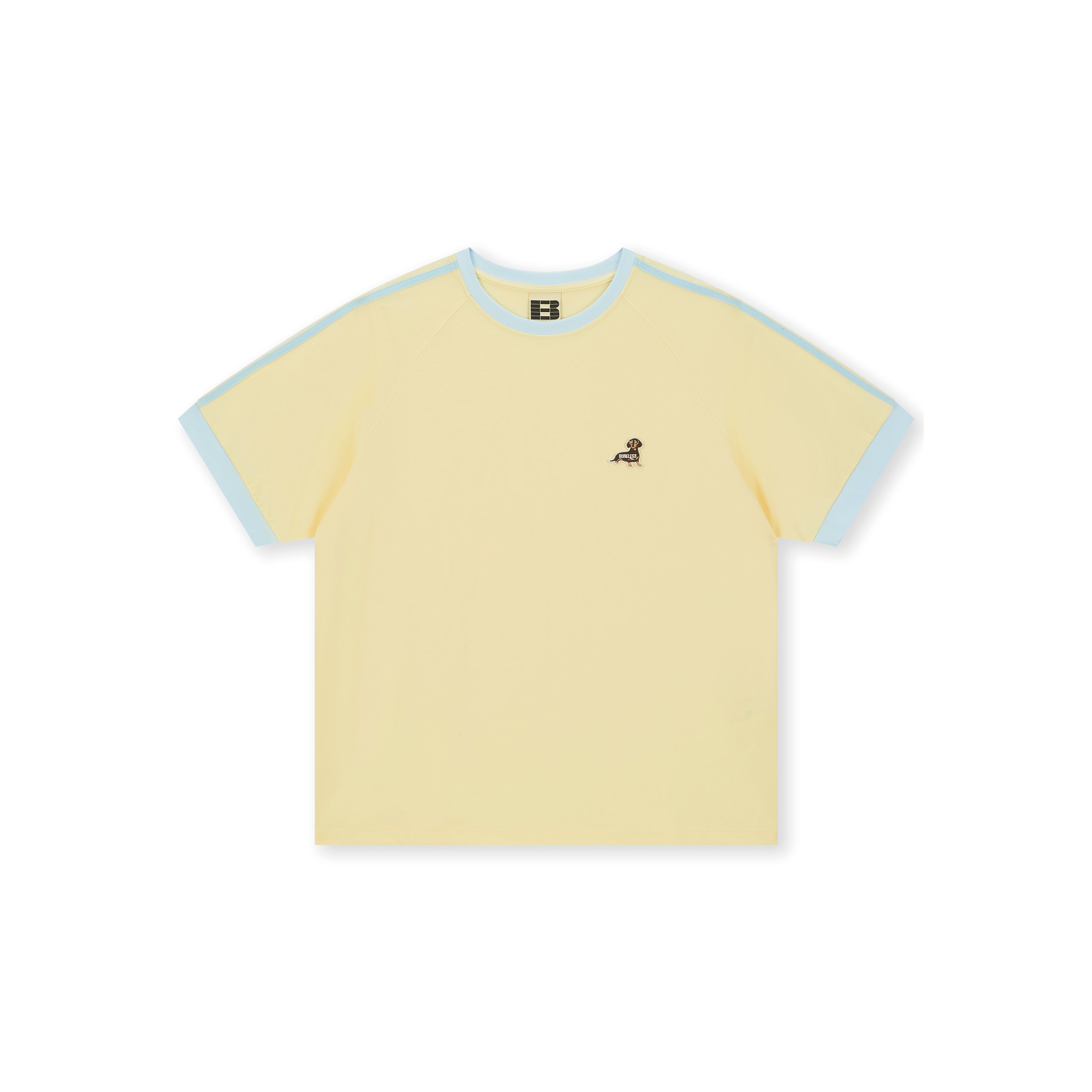 Boneless Puppy Embroidered T-Shirt 'Yellow'