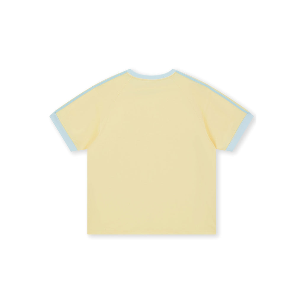 Boneless Puppy Embroidered T-Shirt 'Yellow'