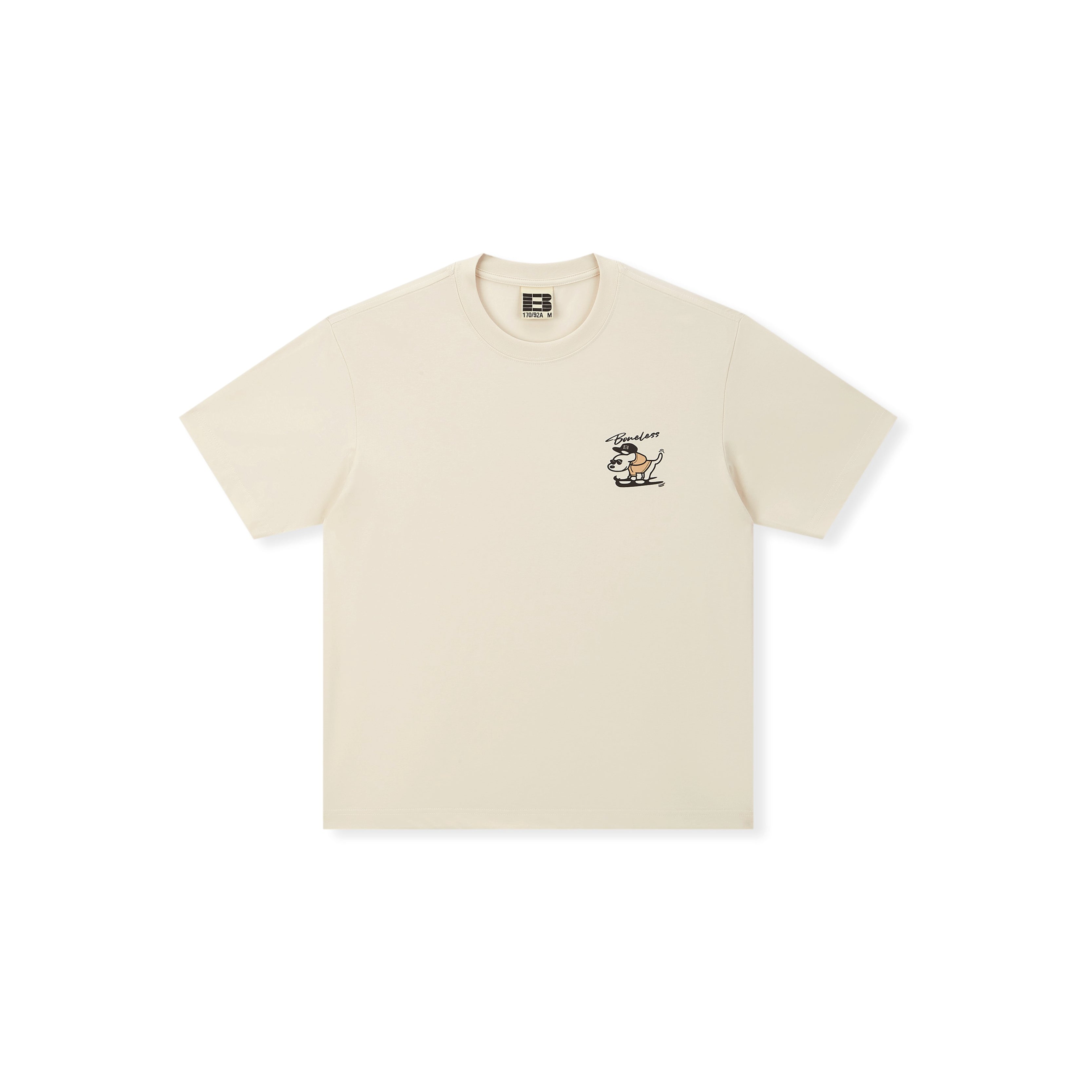 Boneless Fun Graffiti Skateboard Puppy T-Shirt 'Apricot'