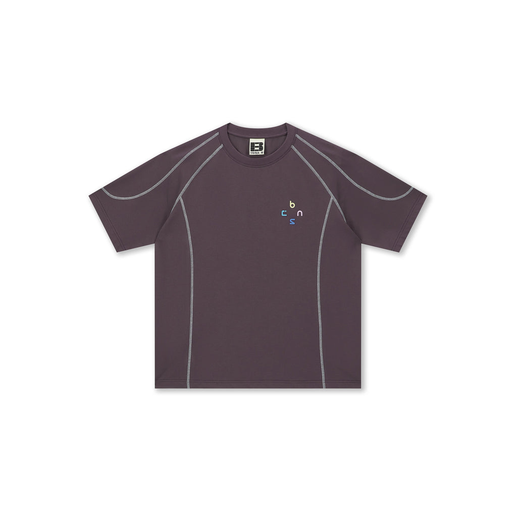 Boneless Color Block Loose T-Shirt 'Purple'