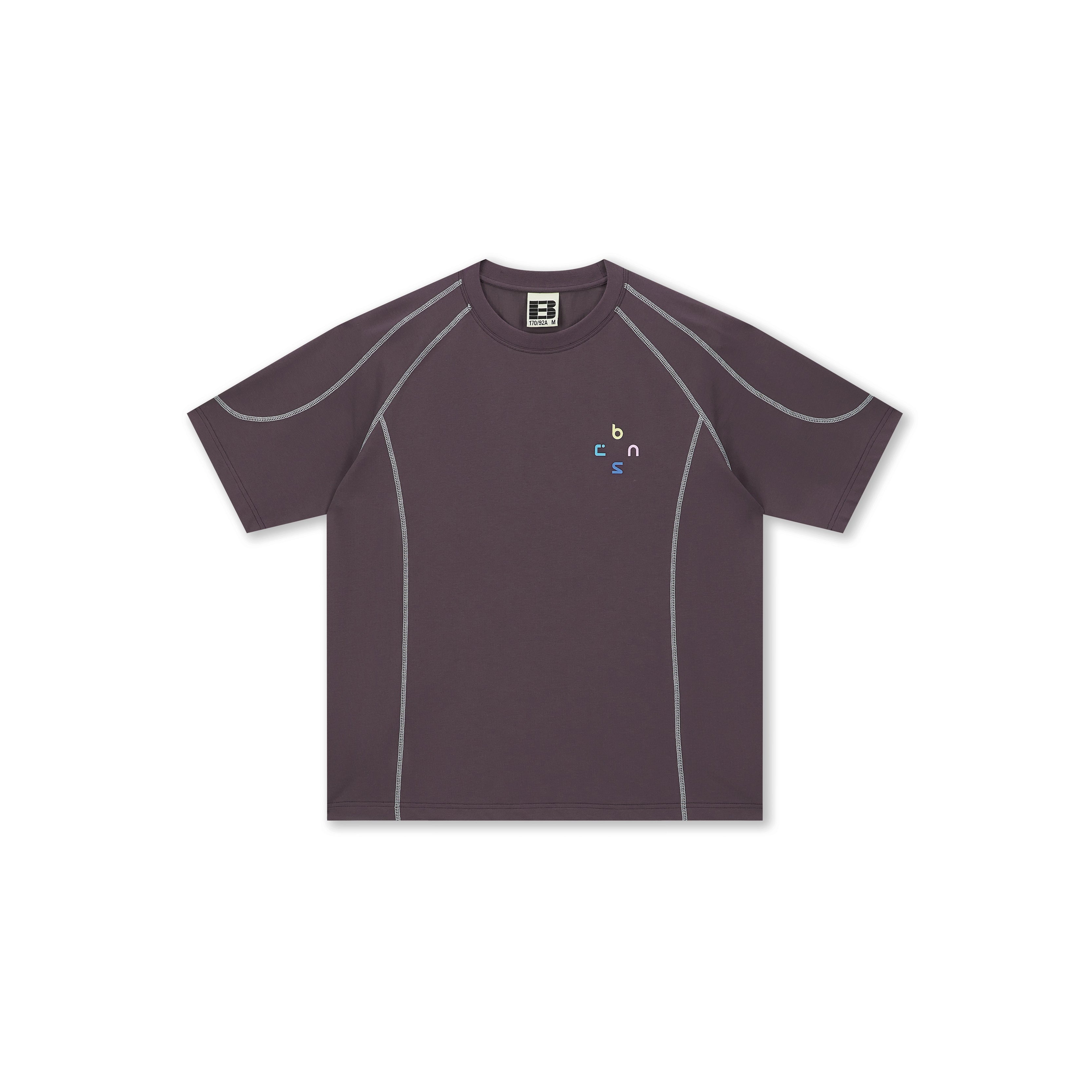 Boneless Color Block Loose T-Shirt 'Purple'
