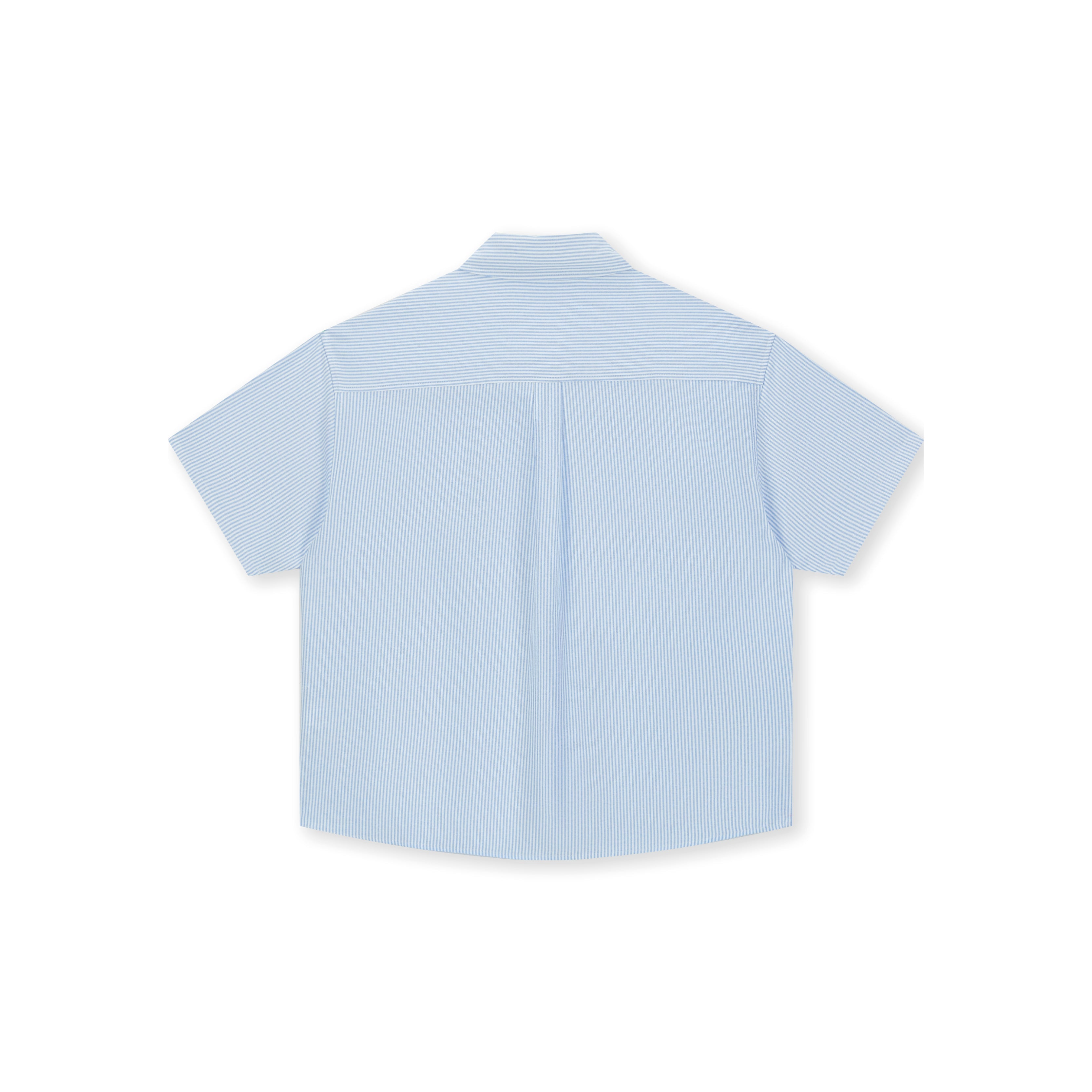 Boneless Puppy Embroidered Stripe Shirt 'Light Blue'