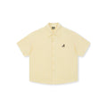 Boneless Puppy Embroidered Stripe Shirt 'Light Yellow'