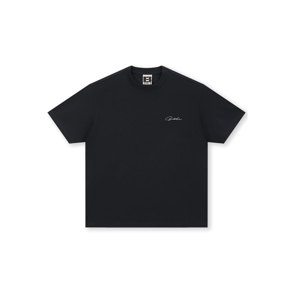 Boneless Calligraphy Print T-Shirt 'Black'