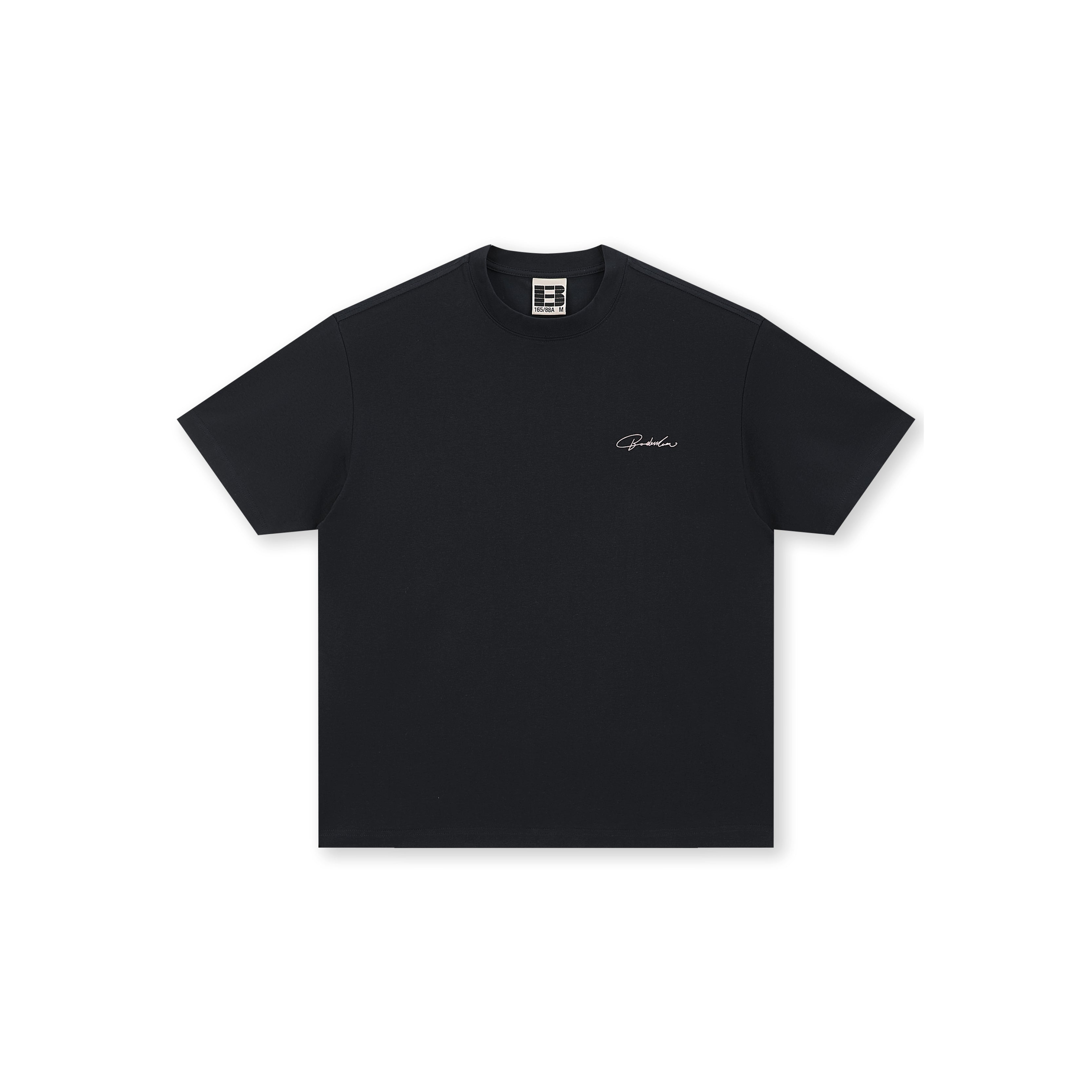 Boneless Calligraphy Print T-Shirt 'Black'