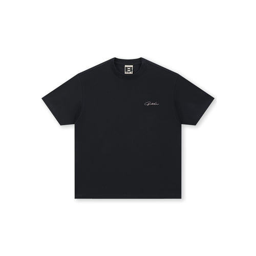 Boneless Calligraphy Print T-Shirt 'Black'