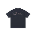 Boneless Calligraphy Print T-Shirt 'Navy'