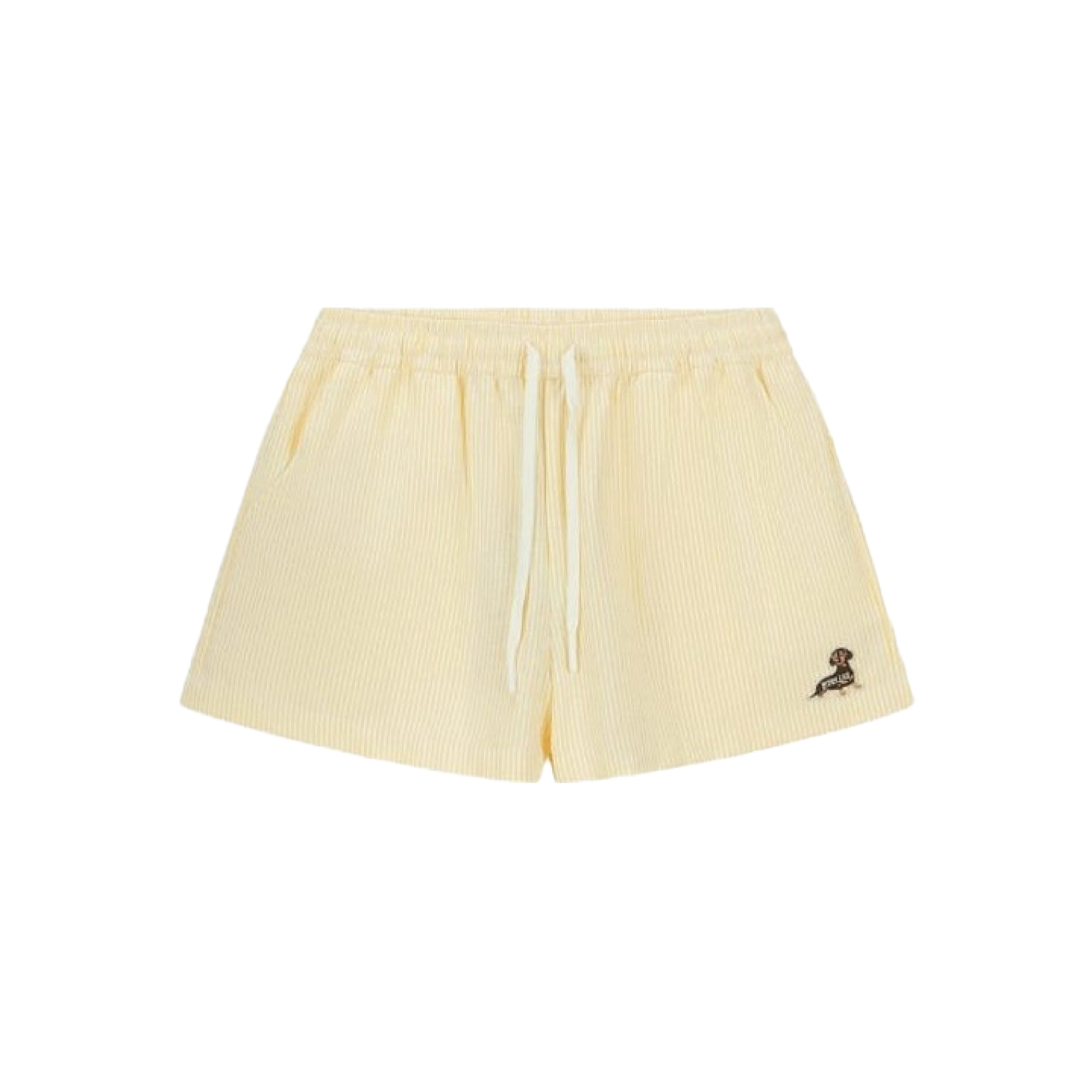 Boneless Striped Casual Shorts 'Light Yellow'