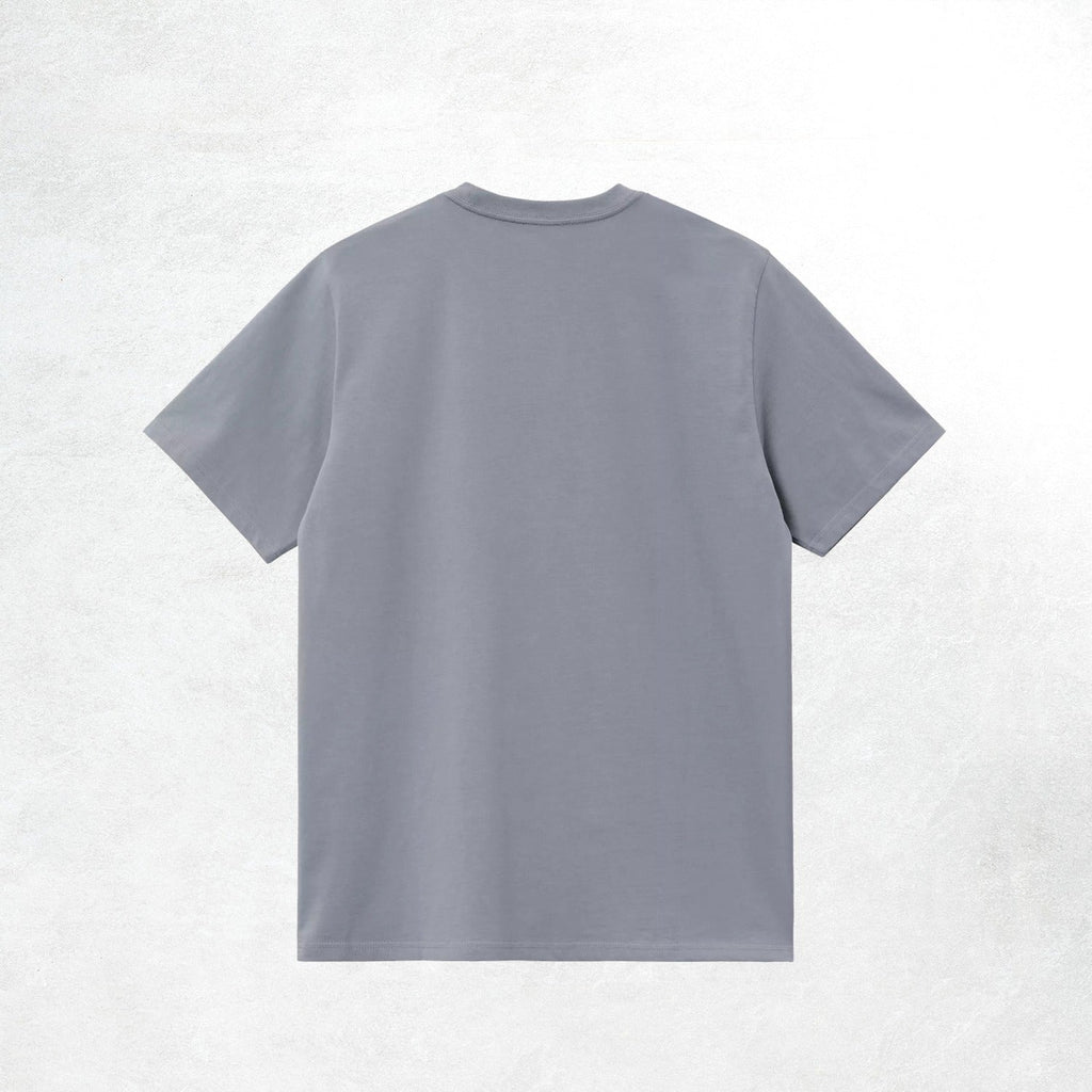 Carhartt WIP S/S American Script T-Shirt: Shady Blue