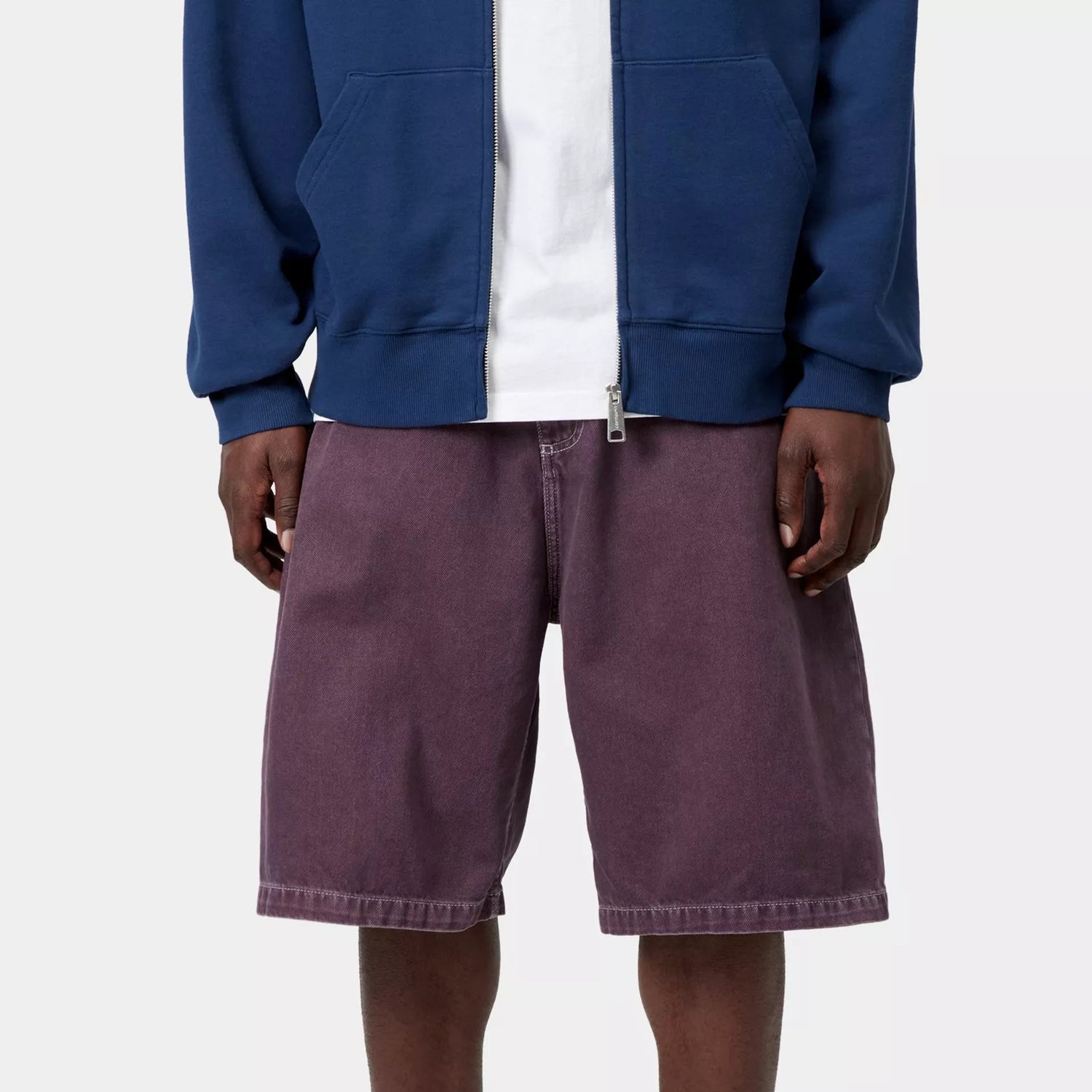 Carhartt WIP Brandon Short: Cozy Purple, Stone dyed