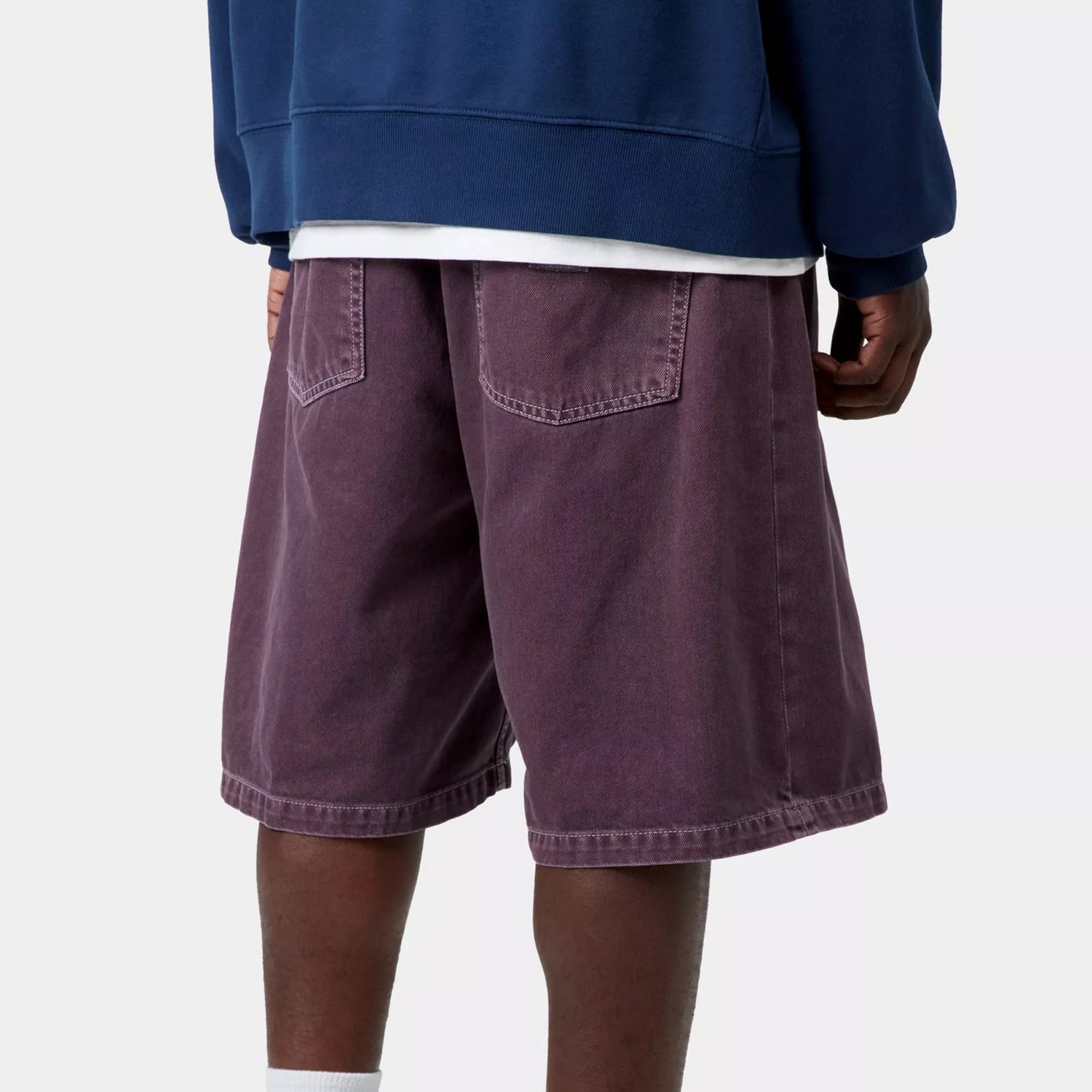 Carhartt WIP Brandon Short: Cozy Purple, Stone dyed