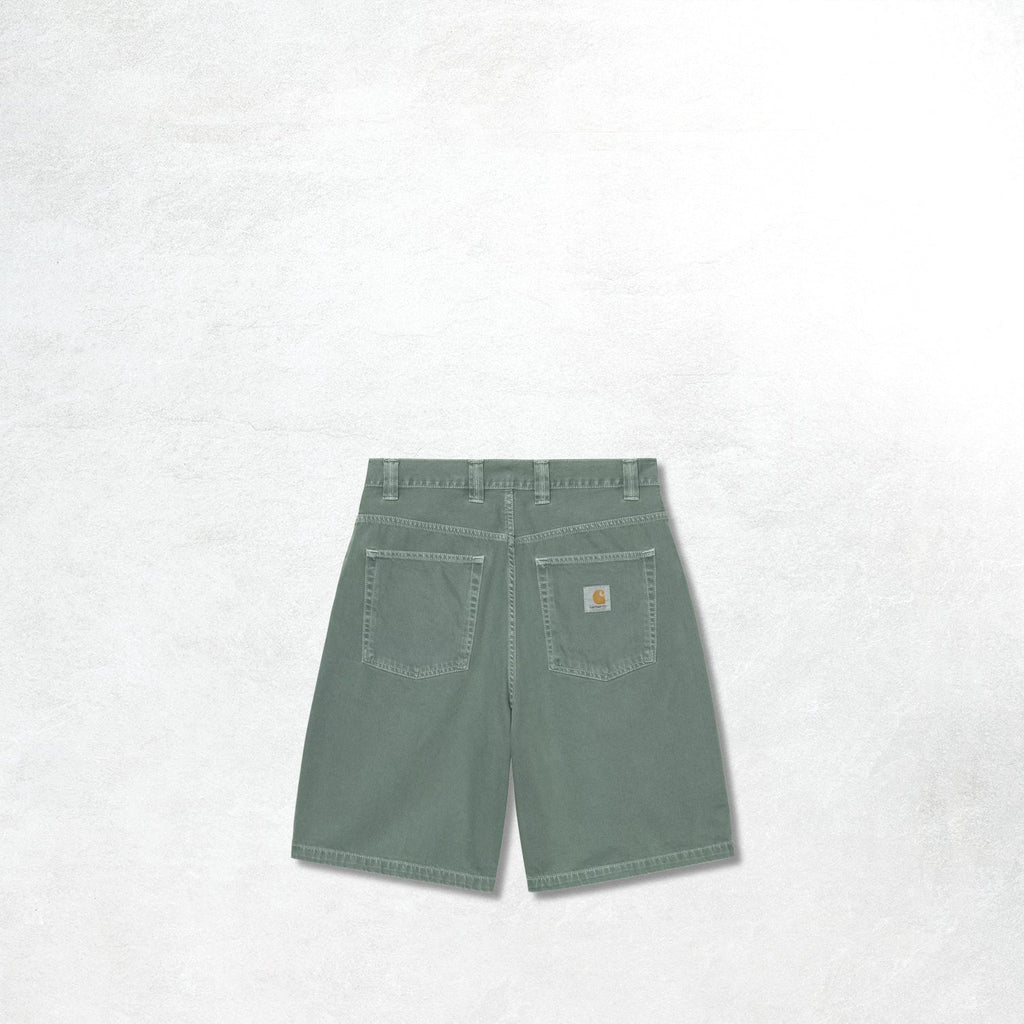 Carhartt WIP Brandon Short: Velvet Green stone dyed