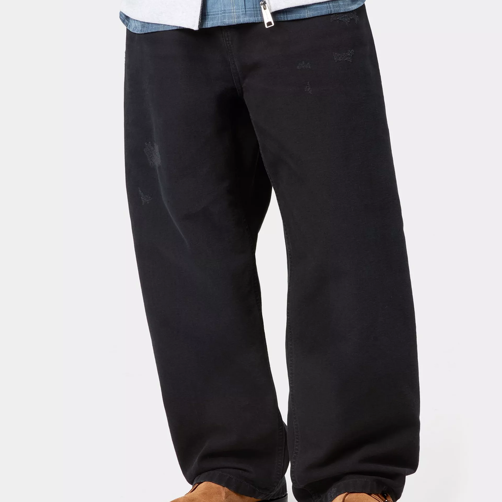 Carhartt WIP Brandon Pant: Black Grind Wash