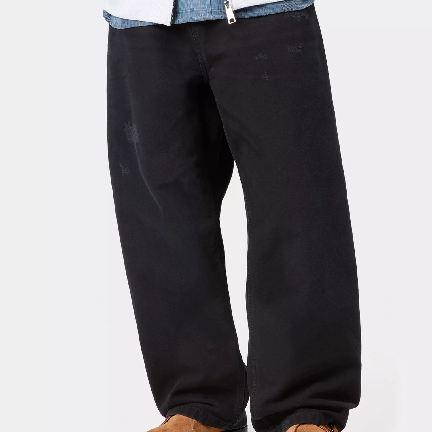 Carhartt WIP Brandon Pant: Black Grind Wash