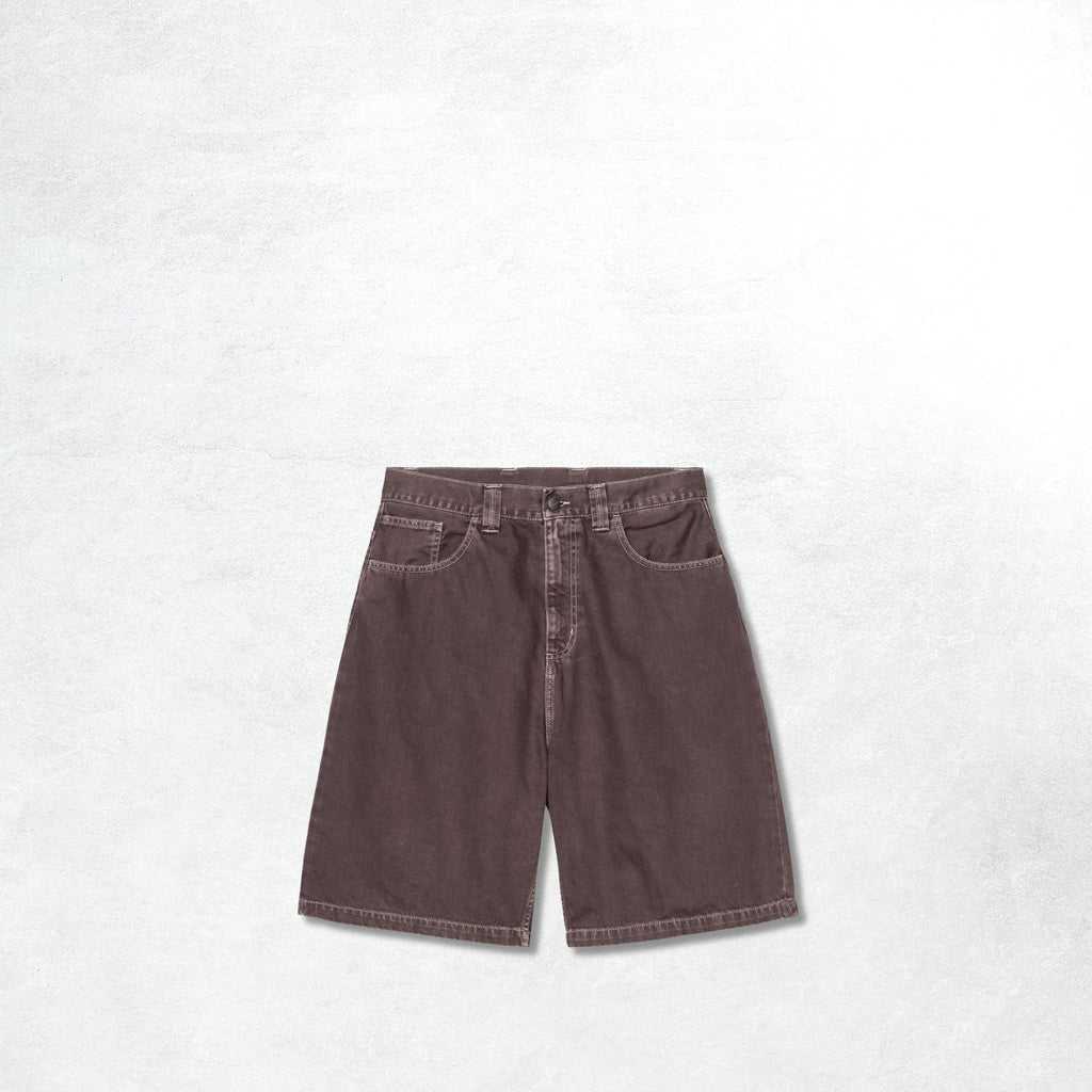 Carhartt WIP Brandon Short: Shale stone dyed