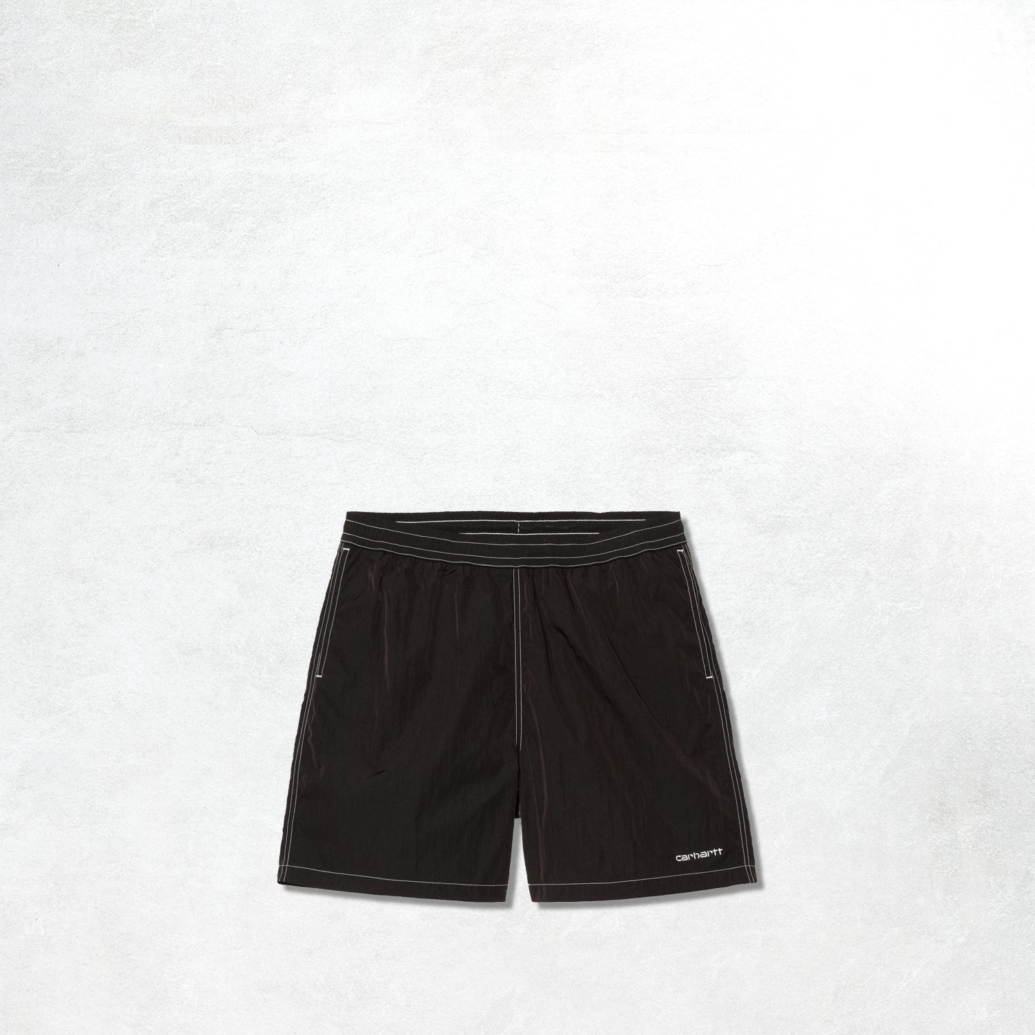 Carhartt WIP Canby Swim Trunks: Black / White