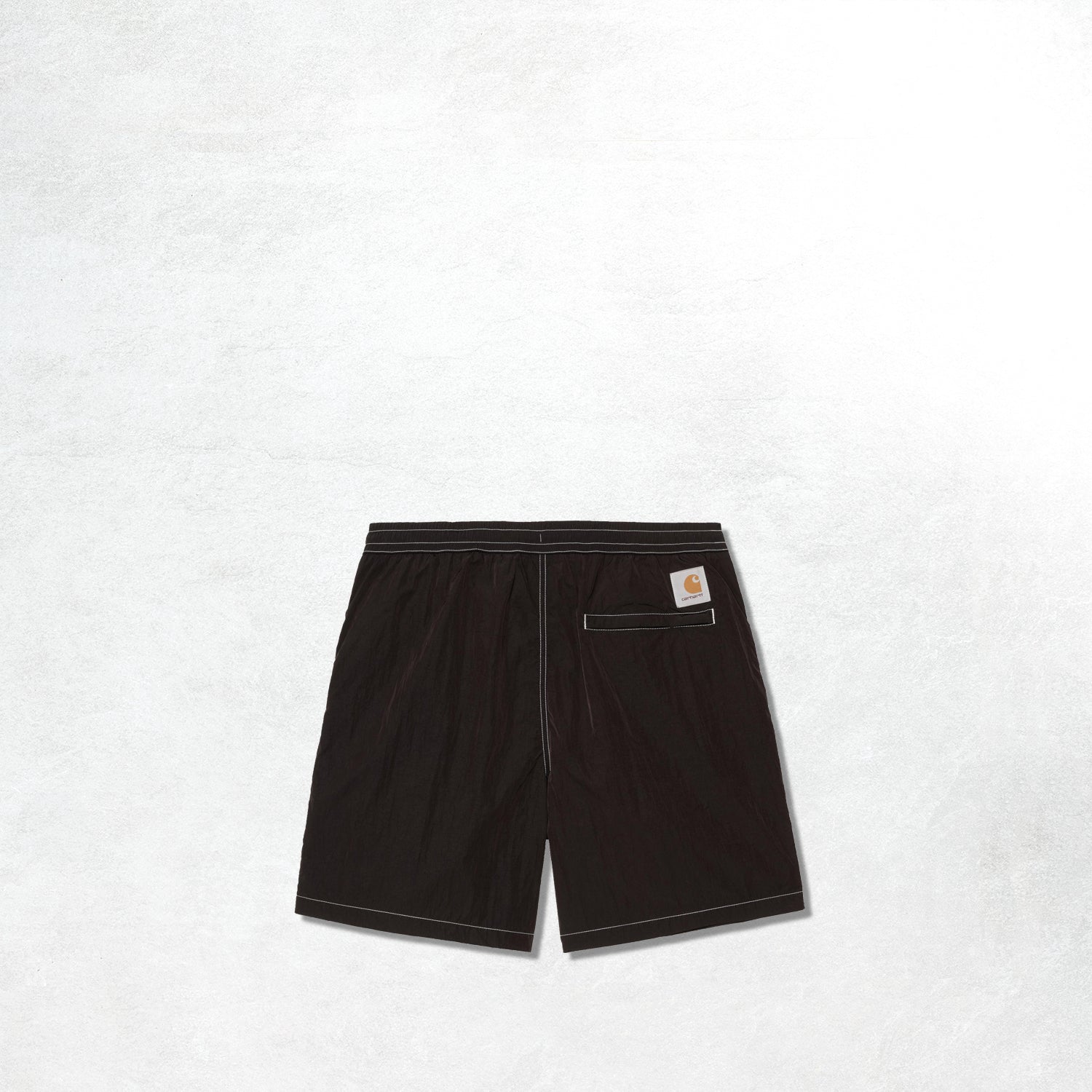 Carhartt WIP Canby Swim Trunks: Black / White