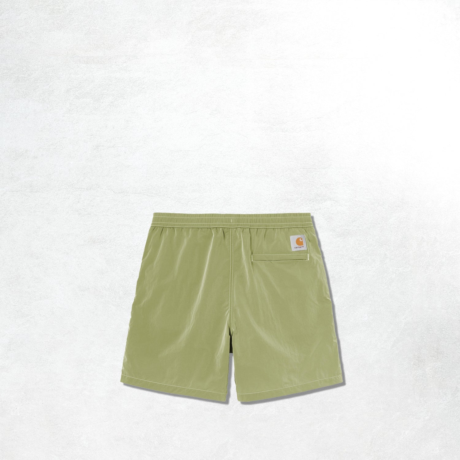 Carhartt WIP Canby Swim Trunks: Gentle Green / White