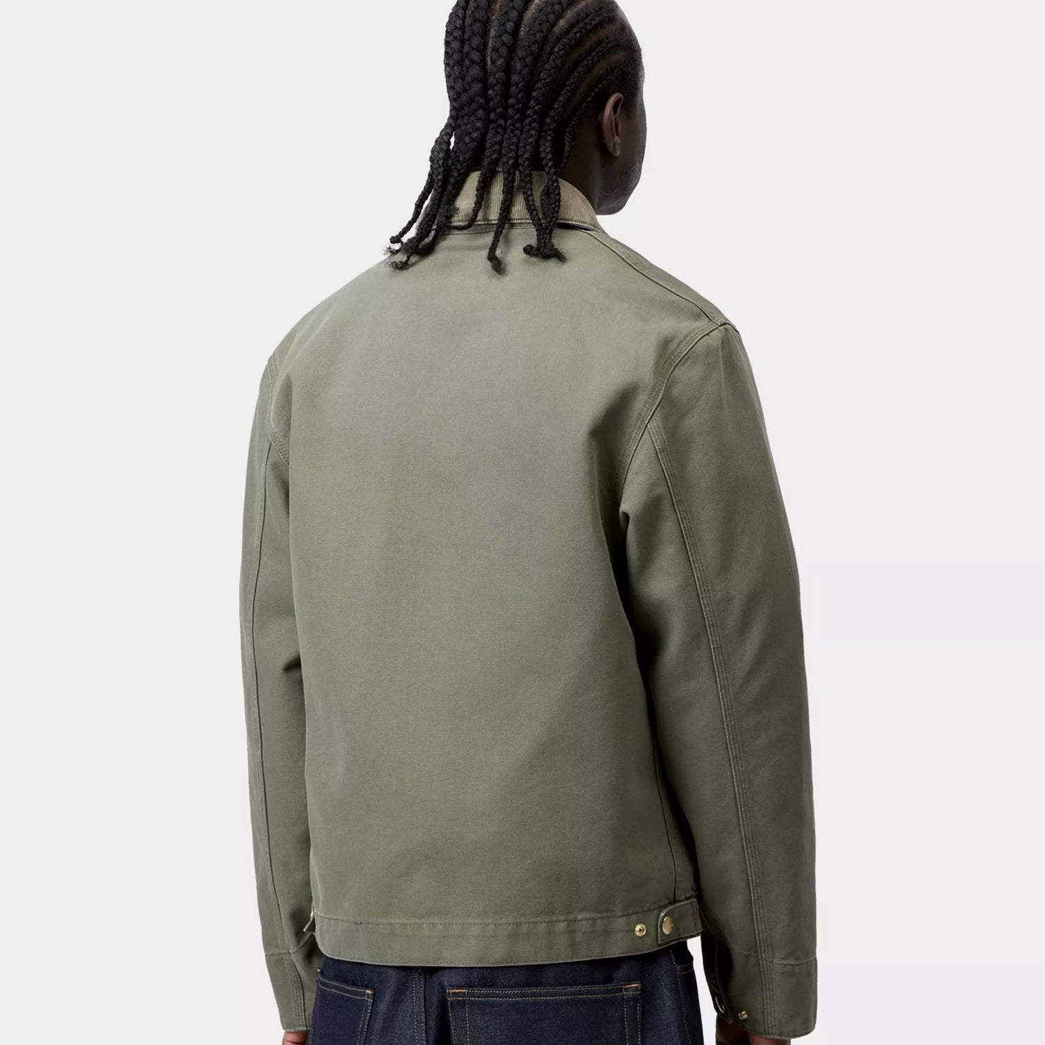 Carhartt WIP Detroit Jacket : Leaf / Leaf, Stone Canvas