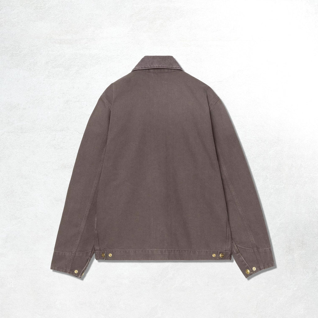 Carhartt WIP Detroit Jacket: Shale / Shale Stone Washed Canvas
