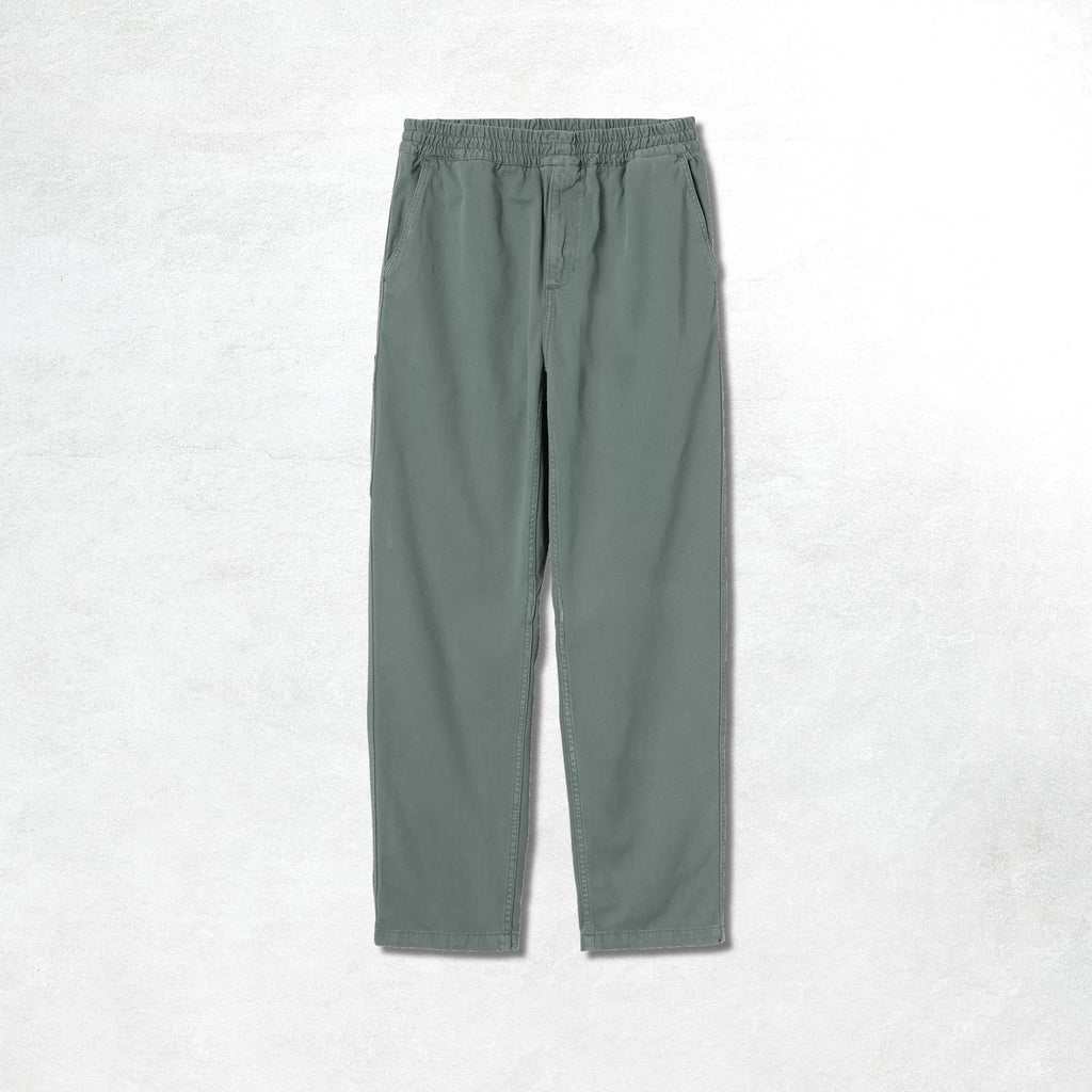 Carhartt WIP Flint Pant: Velvet Green Garment Dyed