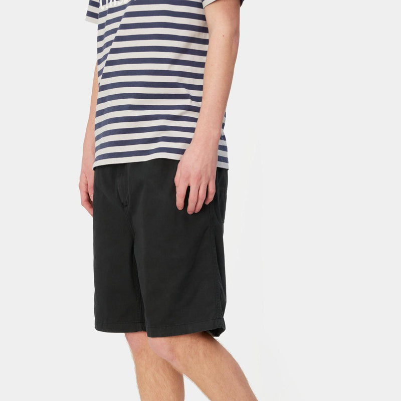 Carhartt WIP Flint Short: Black
