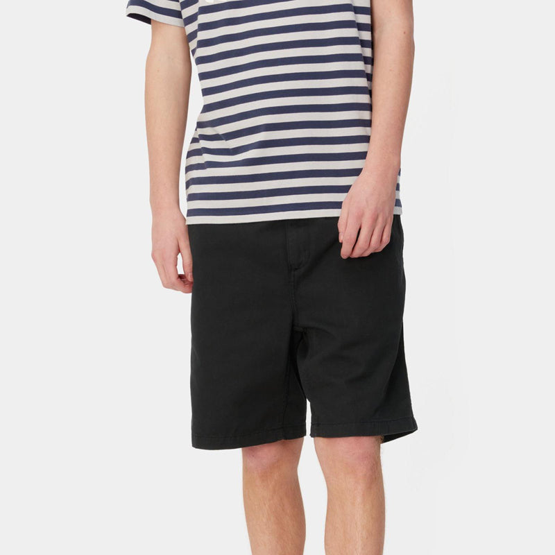 Carhartt WIP Flint Short: Black