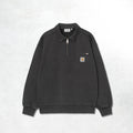 Carhartt WIP Half Zip Detroit Sweat: Black