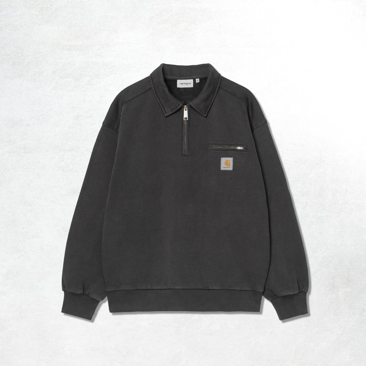 Carhartt WIP Half Zip Detroit Sweat: Black