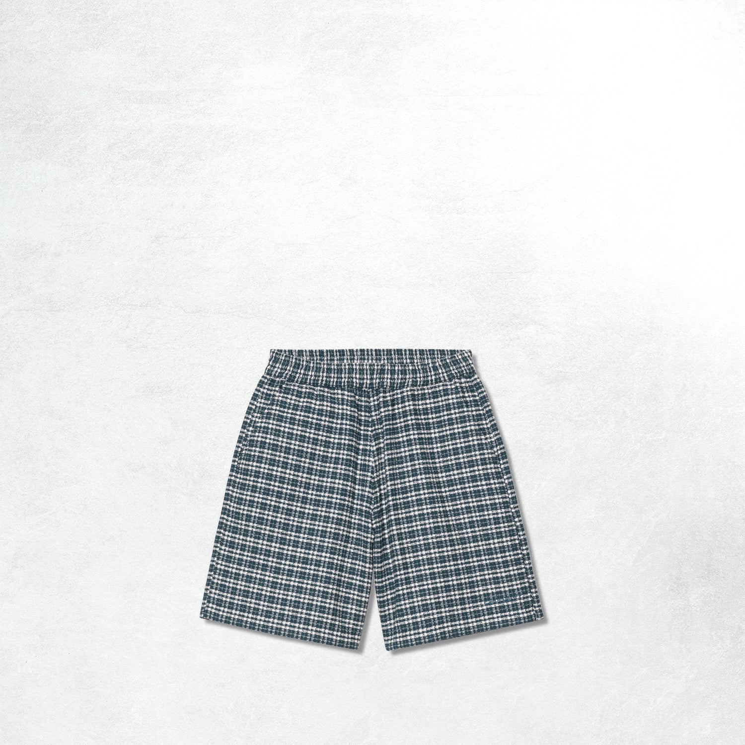 Carhartt WIP Kander Short: Kander Check, Blue River