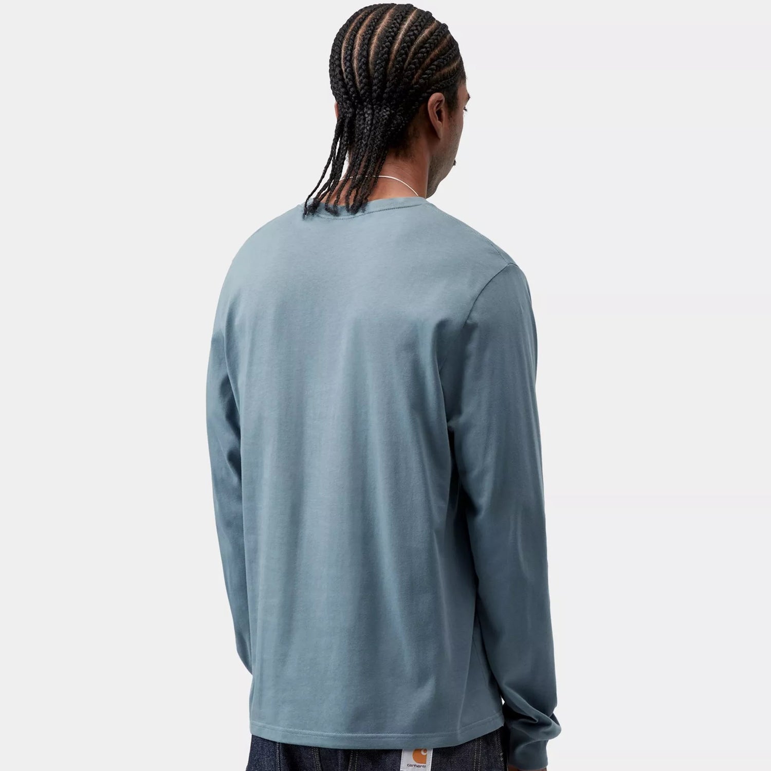 Carhartt WIP L/S Pocket T-Shirt: Velvet Blue