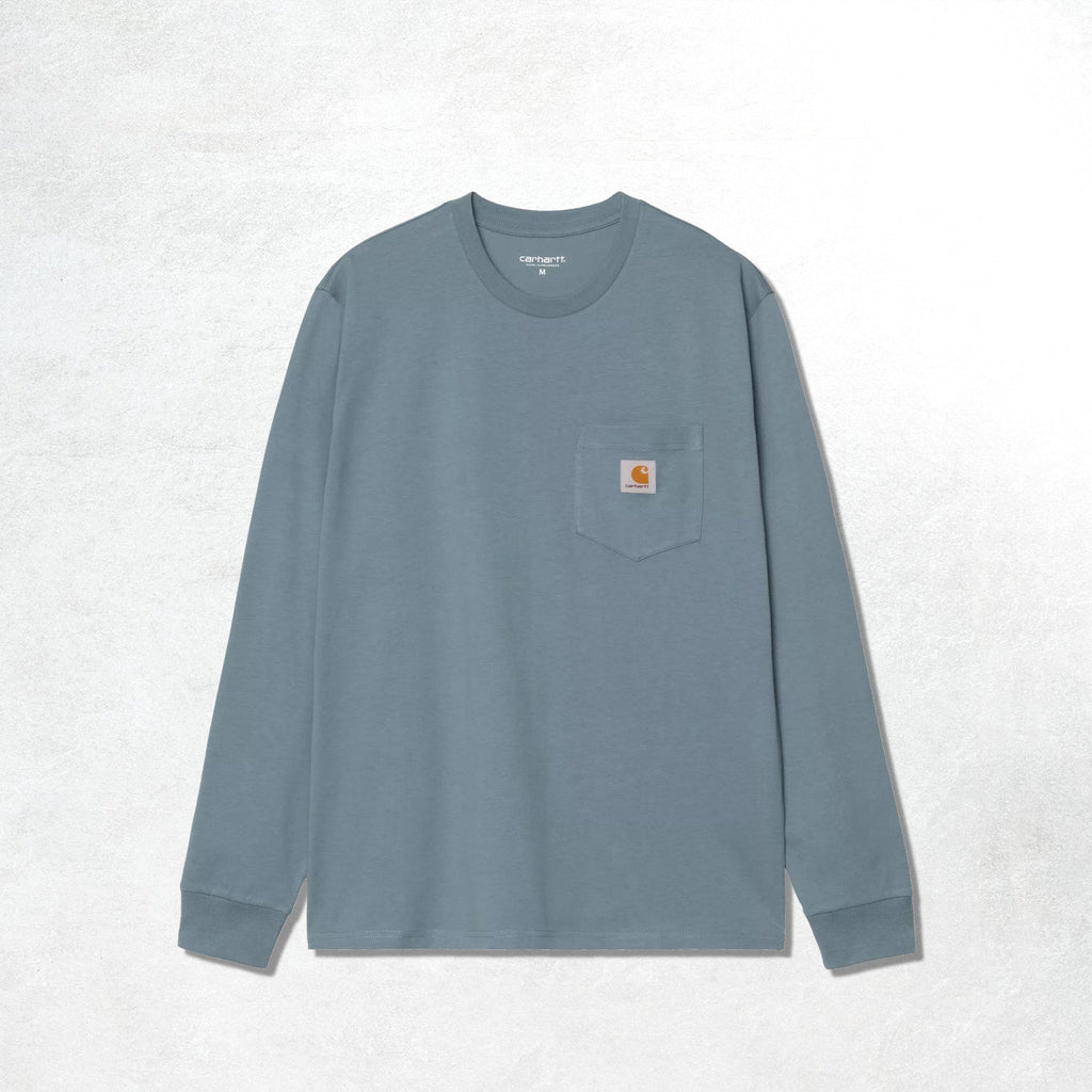 Carhartt WIP L/S Pocket T-Shirt: Velvet Blue