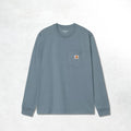 Carhartt WIP L/S Pocket T-Shirt: Velvet Blue