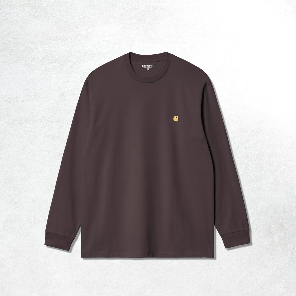 Carhartt WIP L/S Chase T-Shirt : Shale / Gold