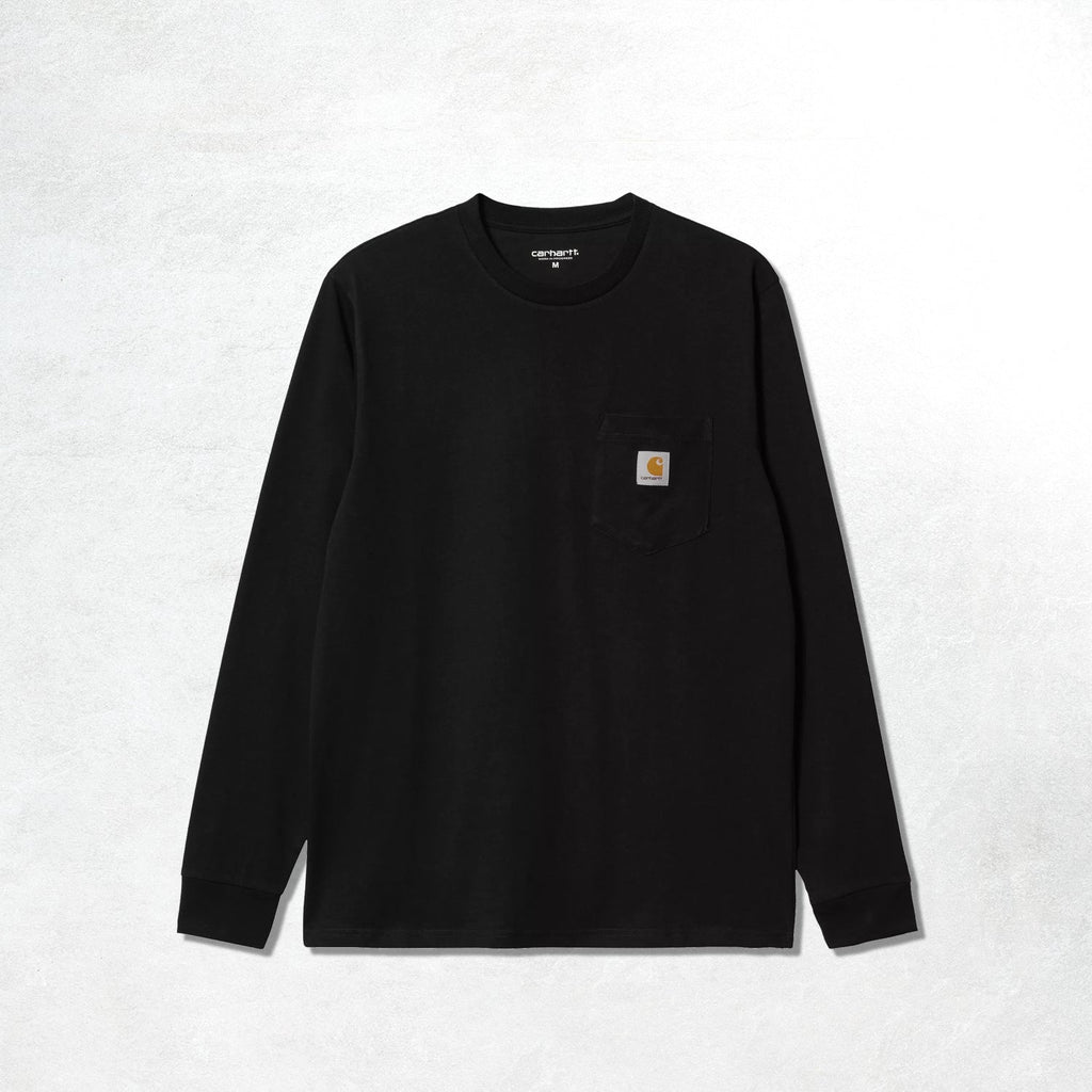 Carhartt WIP L/S Pocket T-Shirt: Black